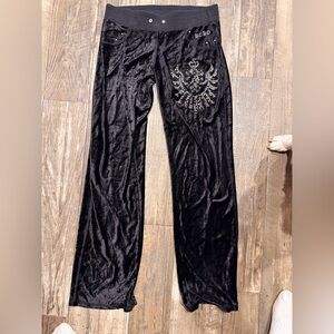 BCBGMaxAzria Black Velour Pants